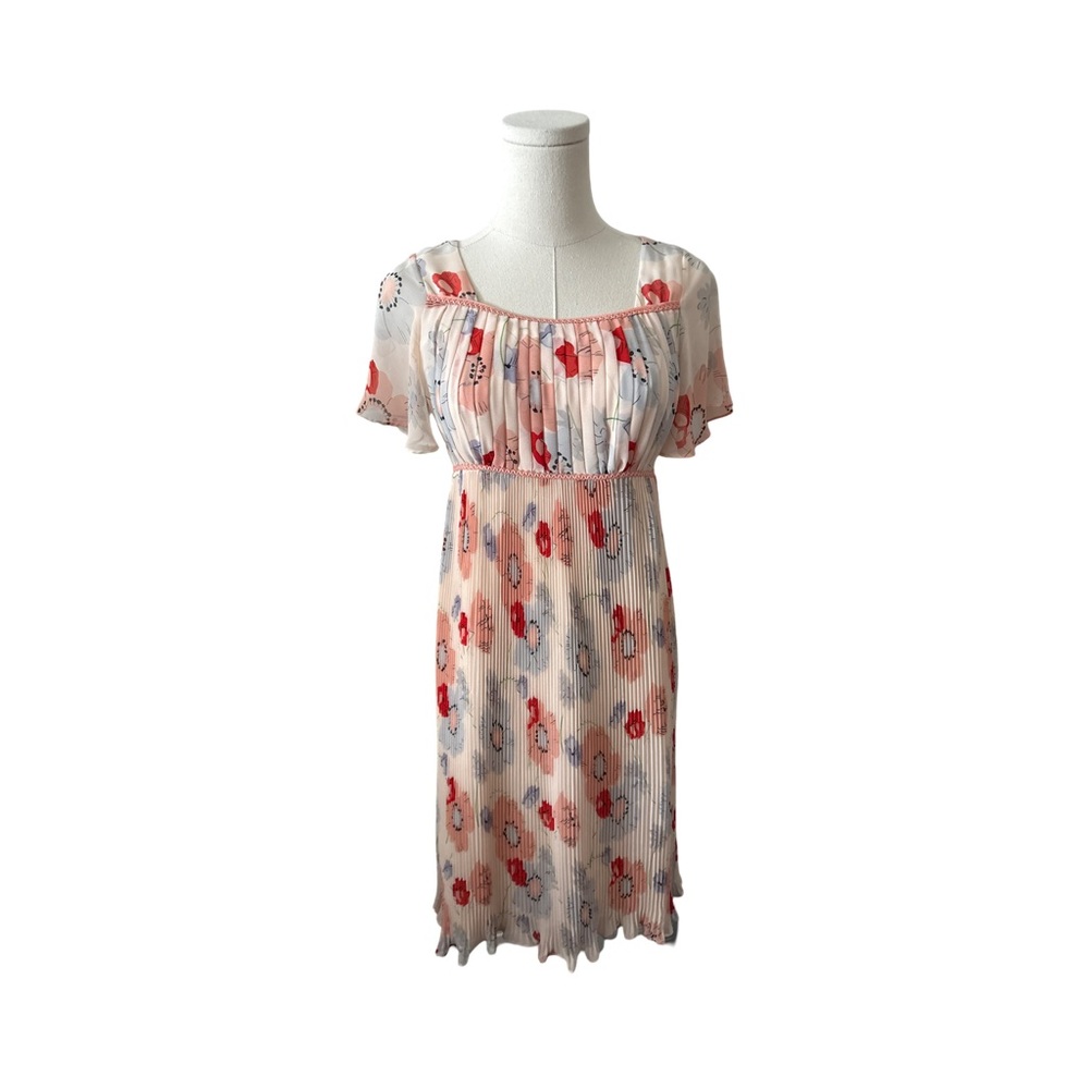 Floral Pleated Dress